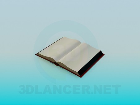 modelo 3D Libro abierto - escuchar modelo 3D Libro abierto - escuchar