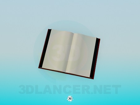 modelo 3D Libro abierto - escuchar modelo 3D Libro abierto - escuchar