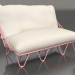 3d model 2-seater sofa (Pink) - preview