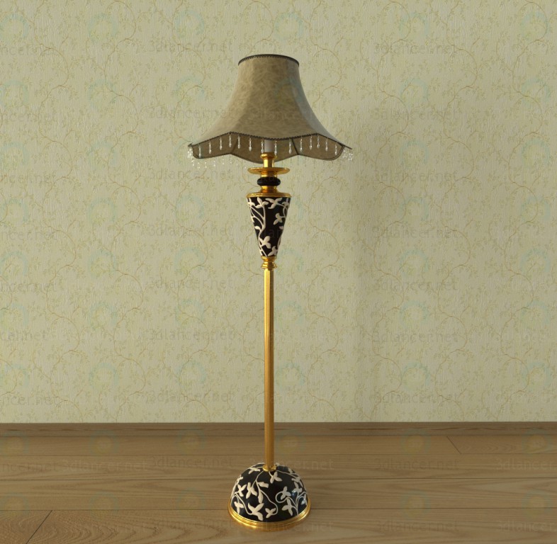 Lámpara de pie 3D modelo Compro - render Lámpara de pie 3D modelo Compro - render
