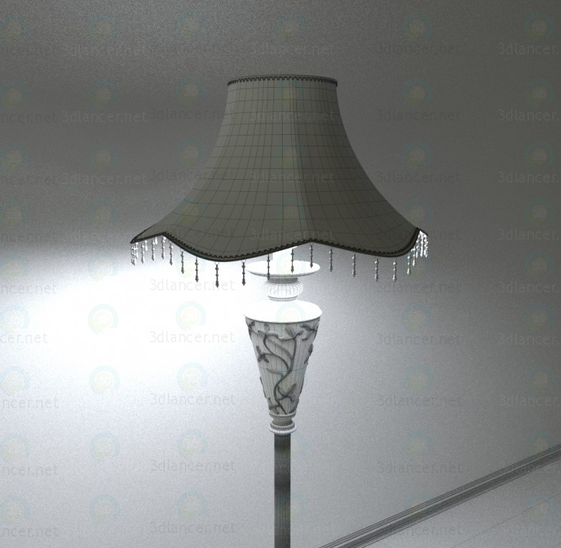 Lámpara de pie 3D modelo Compro - render Lámpara de pie 3D modelo Compro - render