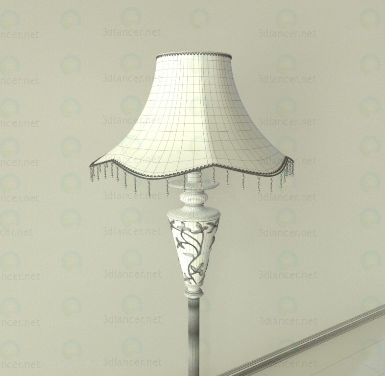 Lámpara de pie 3D modelo Compro - render Lámpara de pie 3D modelo Compro - render