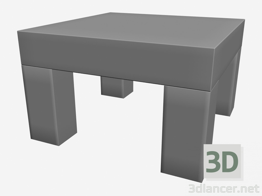 modello 3D Panca Agadir - anteprima