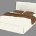 3D modeli İki kişilik yatak Altosoft (152) - önizleme
