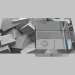 modello 3D Lavaggio vetro-acciaio, 1 camera con un'ala per l'asciugatura - Edge Diamond Pallas (ZSP 0B2C) - anteprima