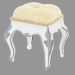 3d model Pouf with carved legs (art. 11524) - preview