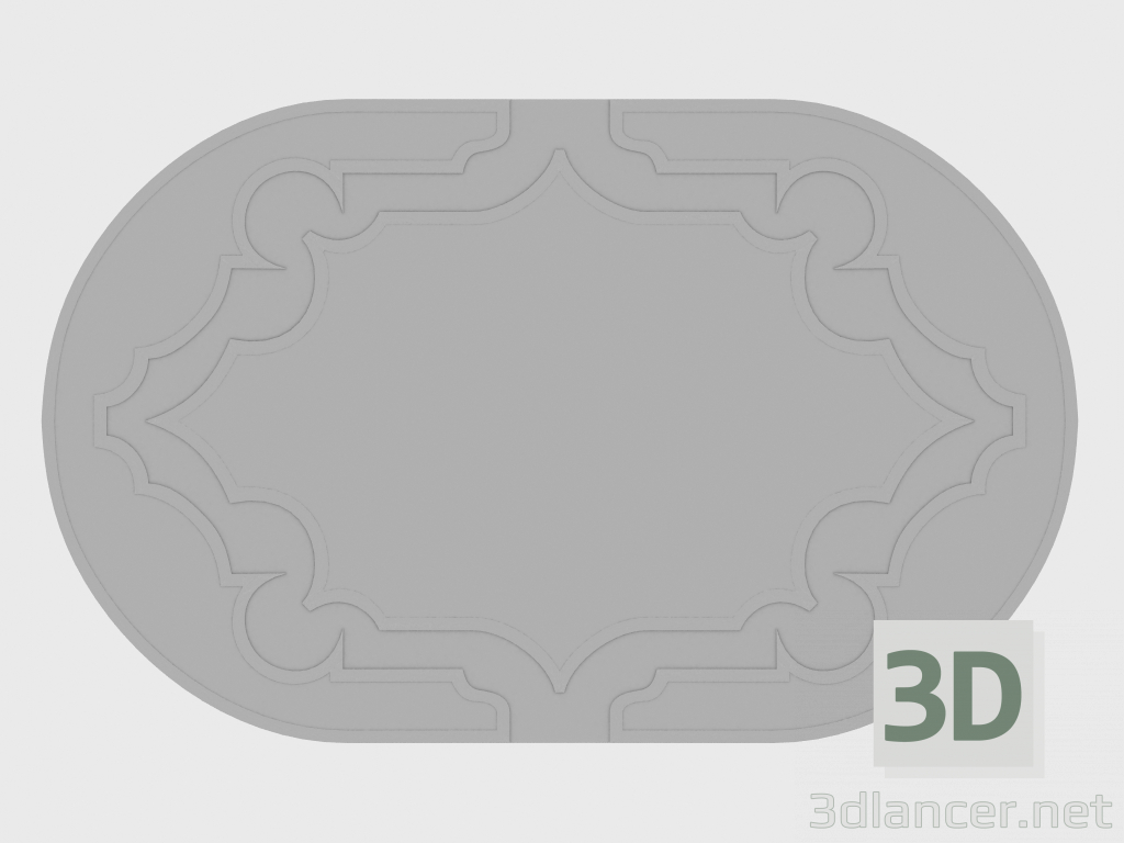 modello 3D Specchio BYRON MIRROR (206xH128) - anteprima