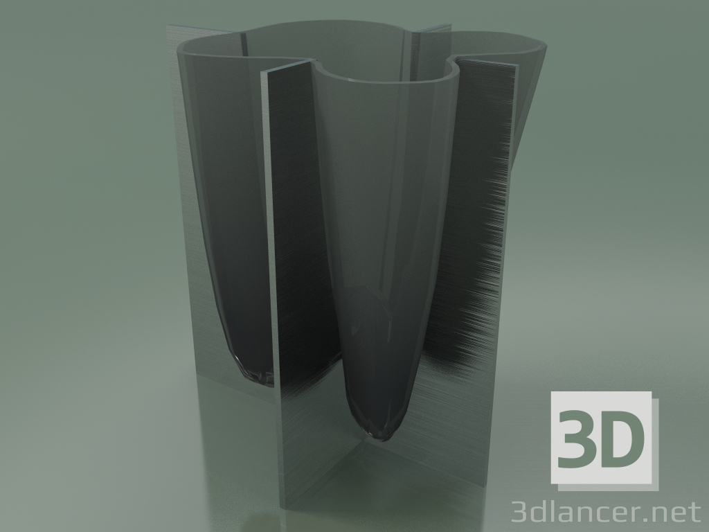 3 डी मॉडल फूलदान डबल (मध्यम ग्रे) - पूर्वावलोकन