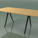 3d model Soap-shaped table 5419 (H 74 - 90x180 cm, 180 ° legs, veneered L22 natural oak, V44) - preview