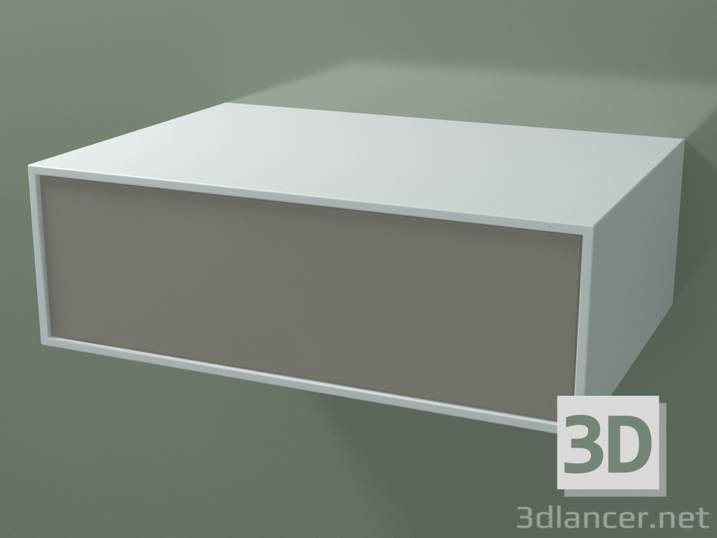 3 डी मॉडल बॉक्स (8AUCAB01, ग्लेशियर व्हाइट C01, HPL P04, L 72, P 50, H 24 सेमी) - पूर्वावलोकन