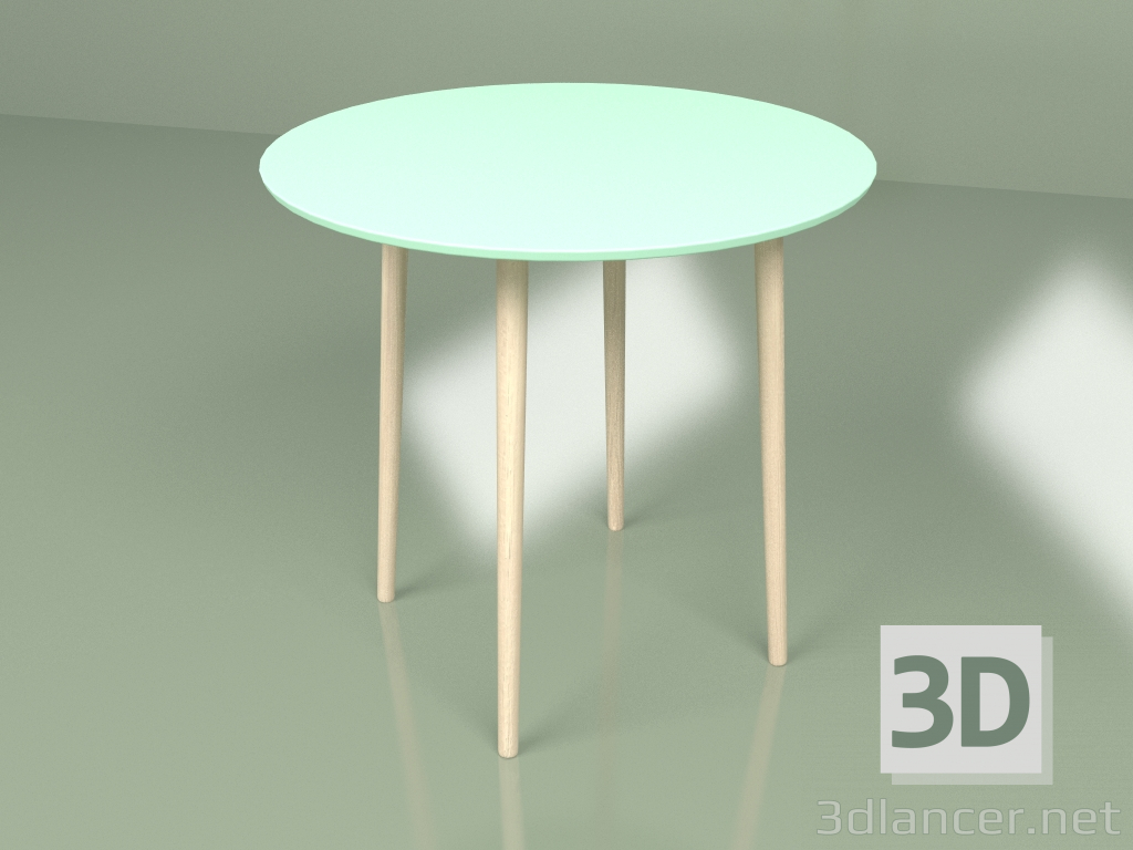 modello 3D Tavolo medio Sputnik 80 cm (onda del mare) - anteprima