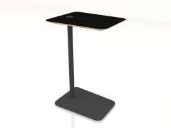 Tavolino Loop (nero, linoleum nero)