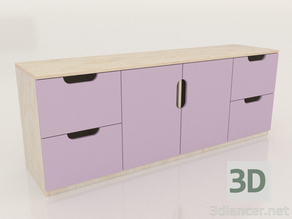 3d model MODE TV chest of drawers (DRDTVA) - preview