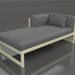 3D Modell Modulares Sofa, Abschnitt 2 links (Gold) - Vorschau