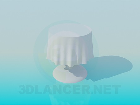 modello 3D Tavola rotonda per il ristorante - anteprima