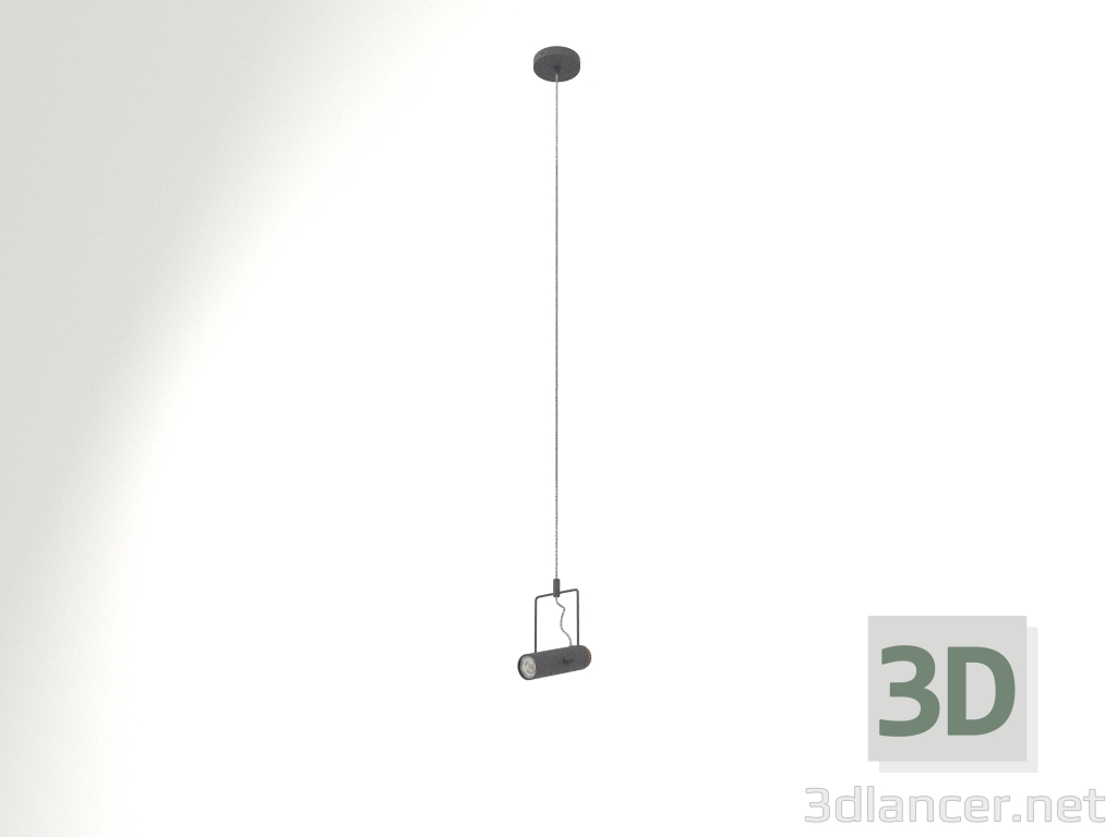3D modeli Asma lamba Marlon (Siyah) - önizleme