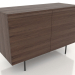 3d model Chest of drawers 5 METAL 1200x500x800 (dark walnut) - preview