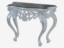 Console with silver trim