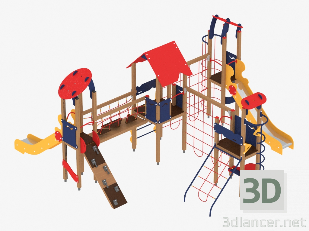 3d model Children's play complex (1401) - preview