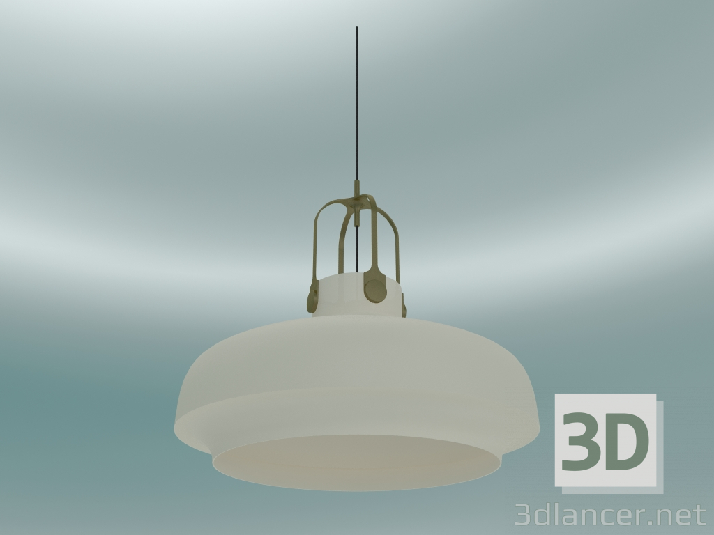 modello 3D Lampada a sospensione Copenhagen (SC8, Ø60cm H 53cm, vetro opale) - anteprima