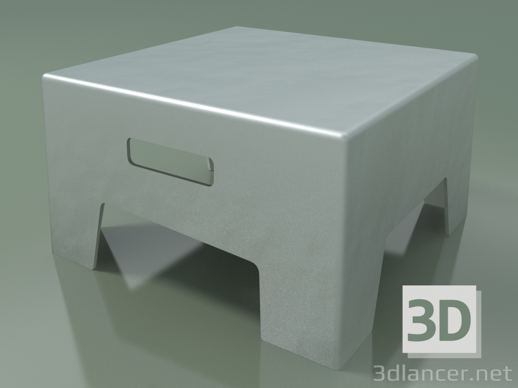 3d model Mesa auxiliar, taburete de aluminio InOut IN (45) - vista previa