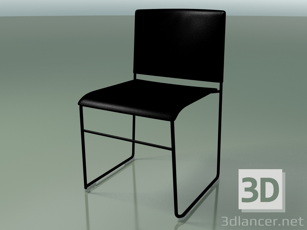 3d model Stackable chair 6600 (polypropylene Black, V25) - preview