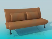 Sofa with lether upholstery
