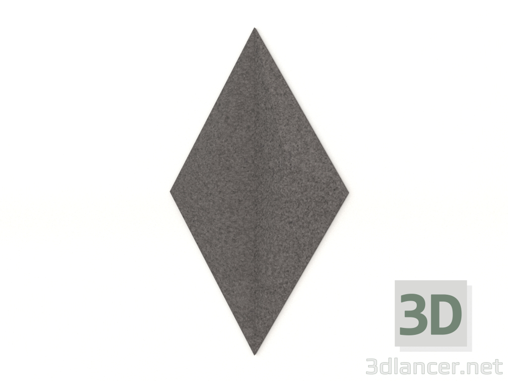 3d модель 3D настінна панель LINE (сірий) – превью