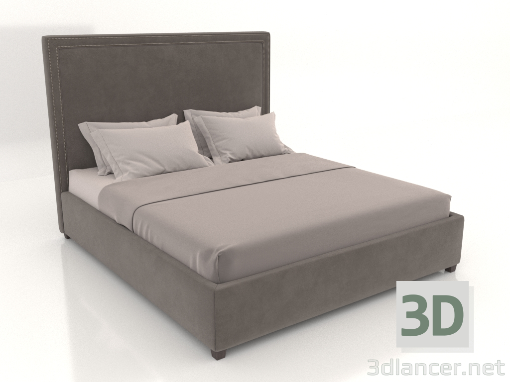 3d модель Ліжко м'яке двоспальне Hamilton – превью