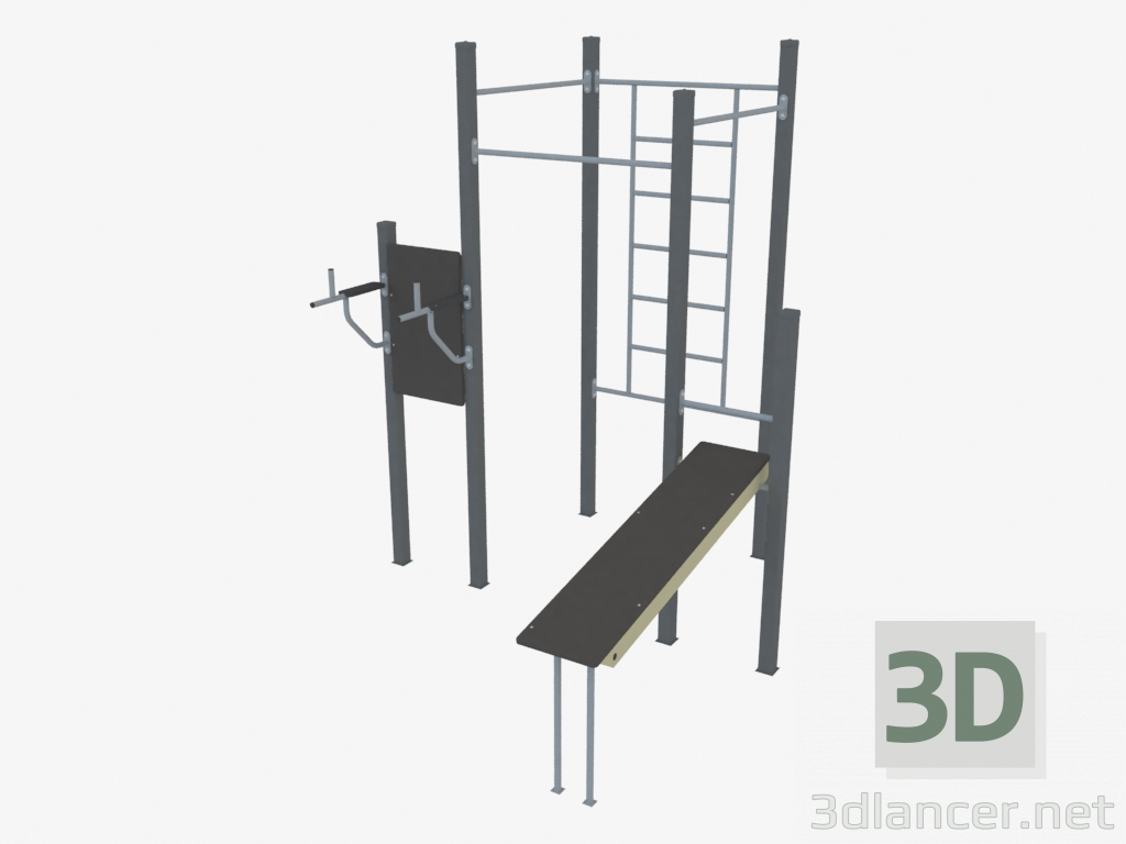 modèle 3D Complexe sportif (WL0014) - preview