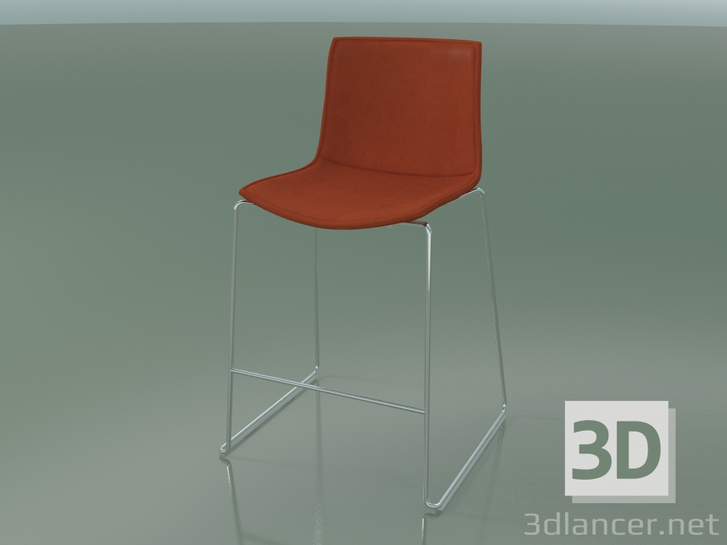 modèle 3D Chaise de bar 0320 (sur un traîneau, avec revêtement amovible, housse 3) - preview