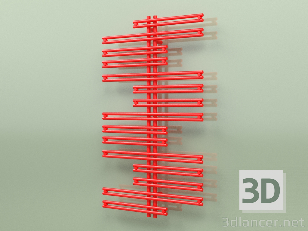 3D modeli Isıtmalı havlu askısı - Kea (1300 x 750, RAL - 3026) - önizleme