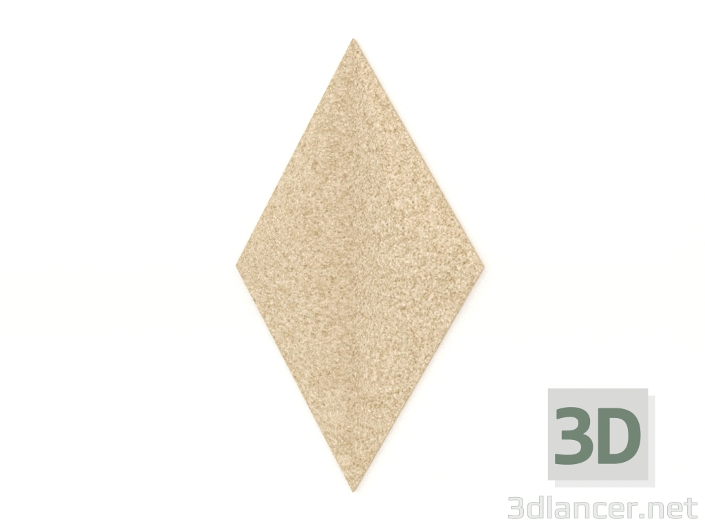 3d model 3D wall panel LINE (ivory) - preview