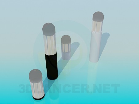 3d model Street lights - preview 3d model Street lights - preview