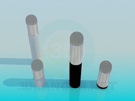 3d model Street lights - preview 3d model Street lights - preview