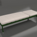 modèle 3D Chaise longue à roulettes (Vert bouteille) - preview