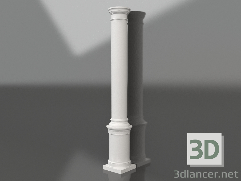 modèle 3D Colonne de plâtre KK 031 (D=270mm, H=2700mm) - preview