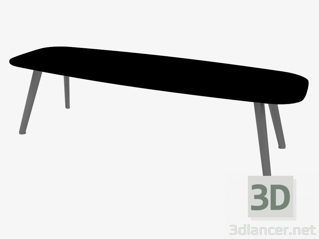 modello 3D Tavolino (Black Fenix 120x40x36) - anteprima