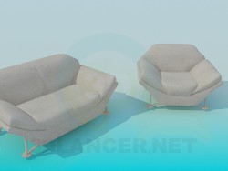 Sofá y sillón