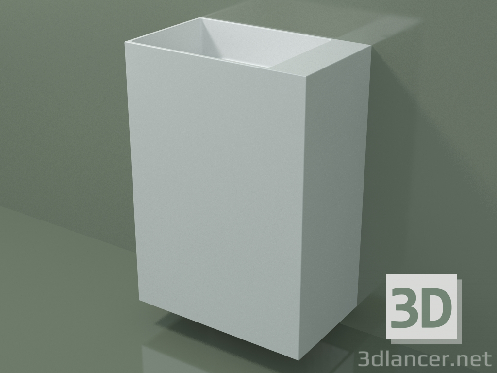 3d model Wall-mounted washbasin (03UN36103, Glacier White C01, L 60, P 36, H 85 cm) - preview