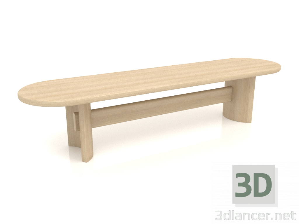 3d model Bench VK 02 (1600x400x350, wood white) - preview