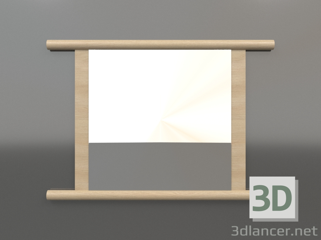 3d модель Зеркало ZL 26 (800x570, wood white) – превью