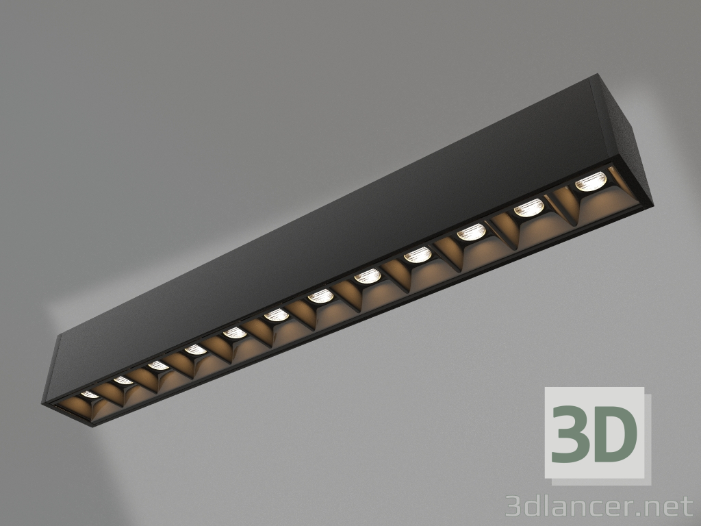 3D modeli Lamba MAG-LASER-45-L320-12W Day4000 (BK, 15 derece, 24V) - önizleme