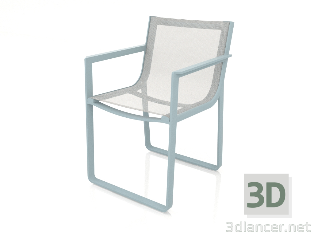 3d модель Обеденное кресло (Blue grey) – превью