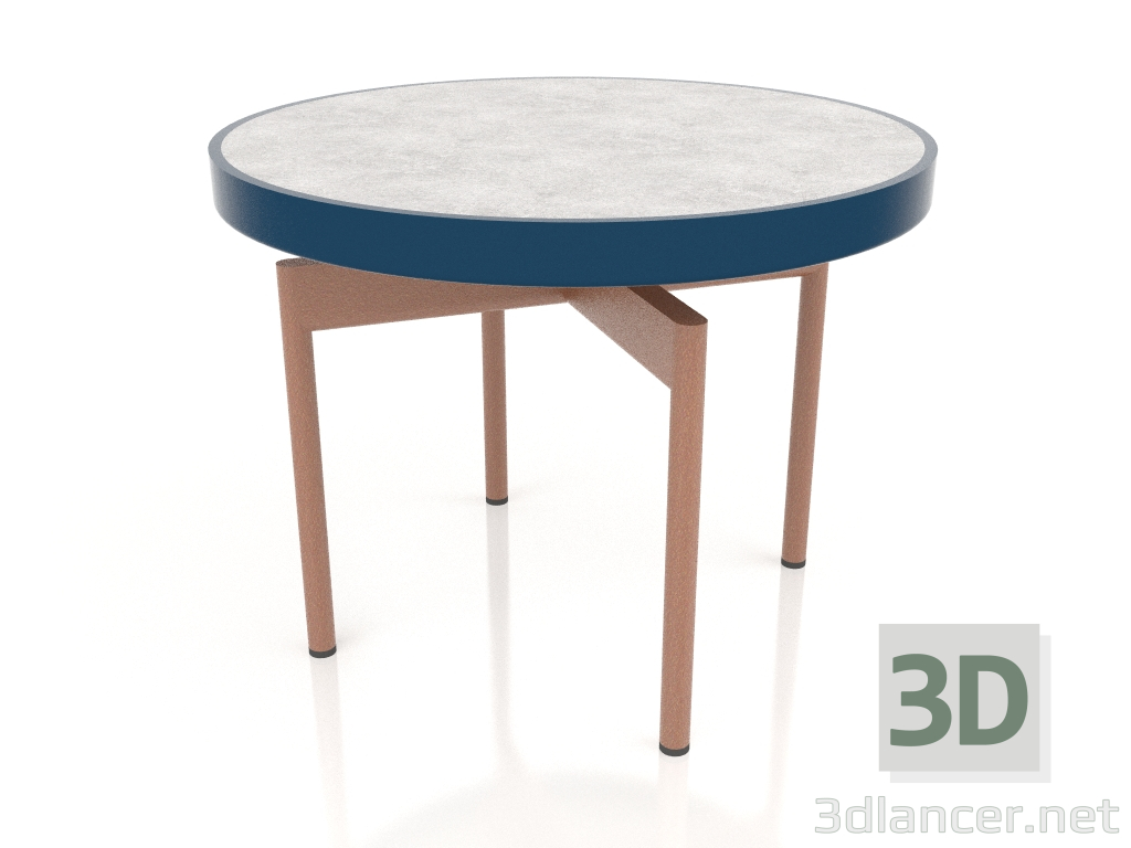 modèle 3D Table basse ronde Ø60 (Gris bleu, DEKTON Kreta) - preview