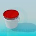 3d model Plastic food grade bucket - preview