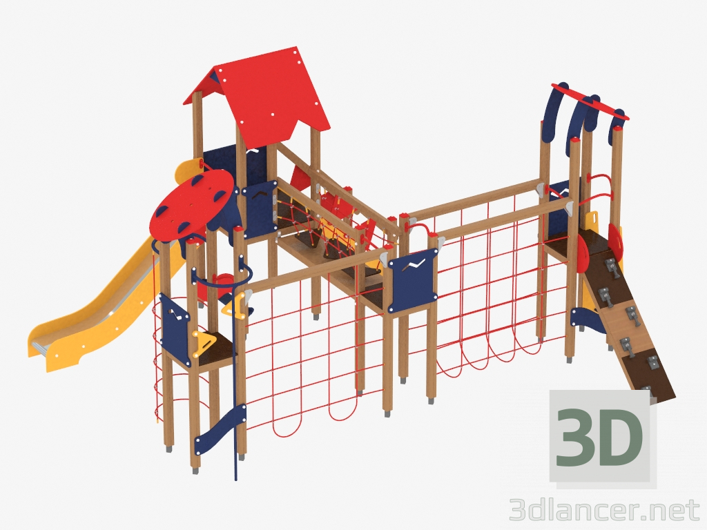 3d model Children's play complex (1404) - preview