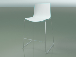 Bar chair 0474 (on a sled, two-color polypropylene)