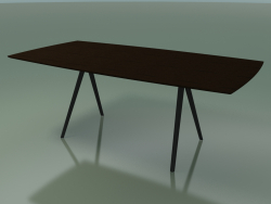 Soap-shaped table 5420 (H 74 - 100x200 cm, legs 150 °, veneered L21 wenge, V44)