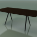 modèle 3D Table en forme de savon 5420 (H 74 - 100x200 cm, pieds 150 °, plaqué L21 wengé, V44) - preview